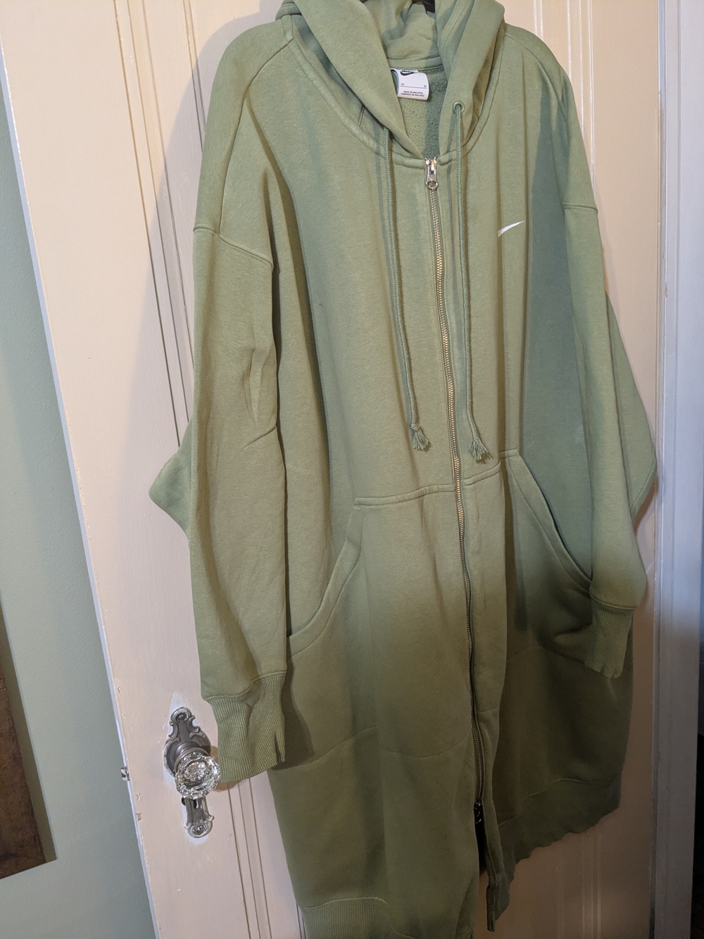 Nike Sage Green Full-Zip Hoodie Coat